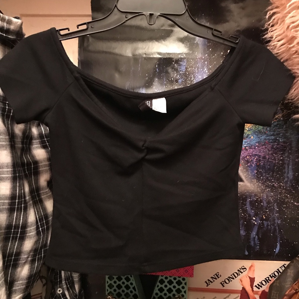 H&M sweetheart neckline crop top